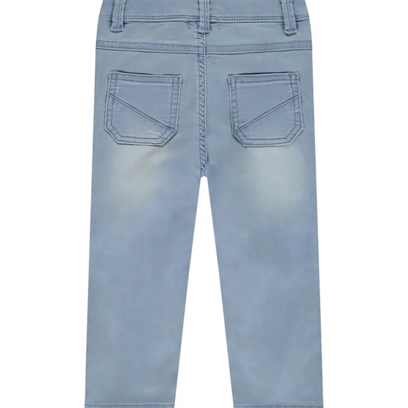 Jean ludique effet denim avec broderie pour bébé garçon