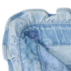 Jean paperbag avec ceinture à nouer pour fille