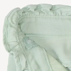 Jean paperbag uni à nouer pour fille