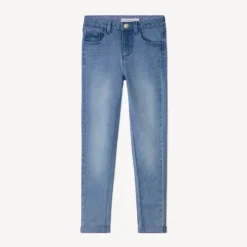 Jean skinny uni en denim pour fille