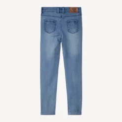 Jean skinny uni en denim pour fille