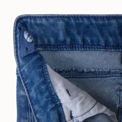 Jean slim avec ceinture foulard imprimé pour fille