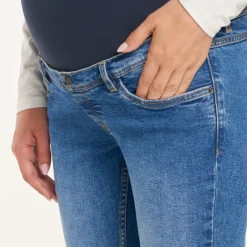 Jean slim de grossesse avec bandeau haut