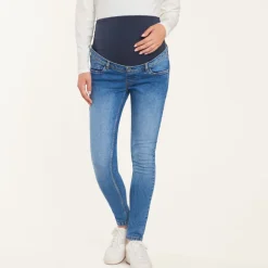Jean slim de grossesse avec bandeau haut