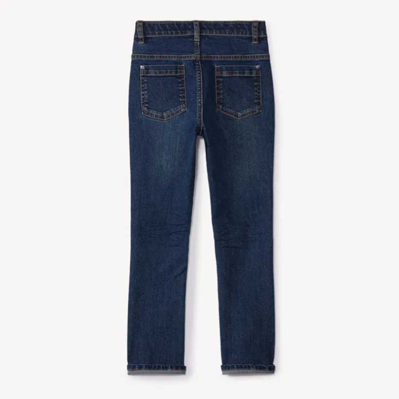 Jean slim en denim avec coutures contrastées pour garçon