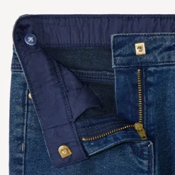 Jean slim en denim effet délavé pour fille