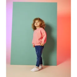 Jean slim à poches chat pour bébé fille