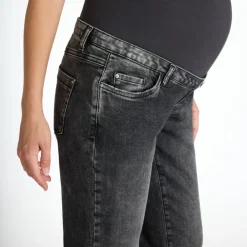 Jean straight de grossesse avec bandeau haut