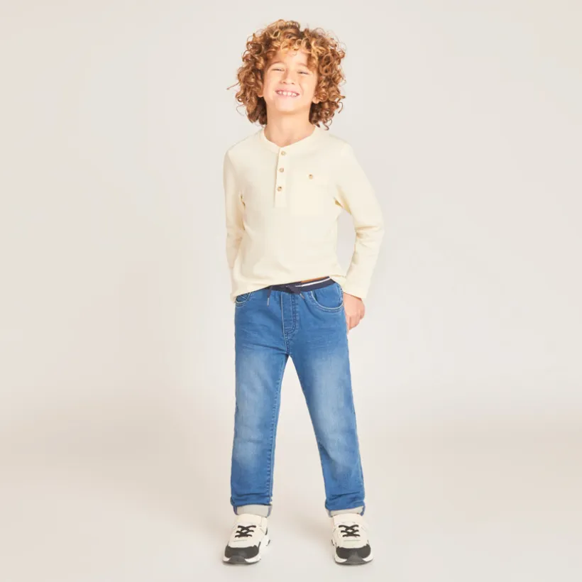 Jean style denim élastiqué pour garçon