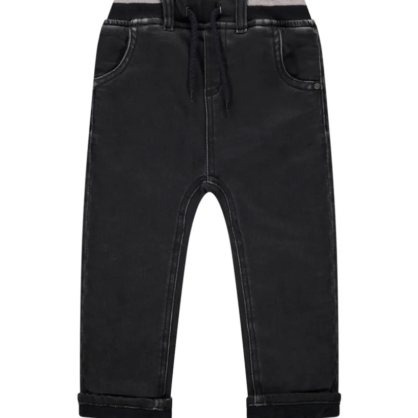 Jean uni doublé micropolaire pour bébé garçon