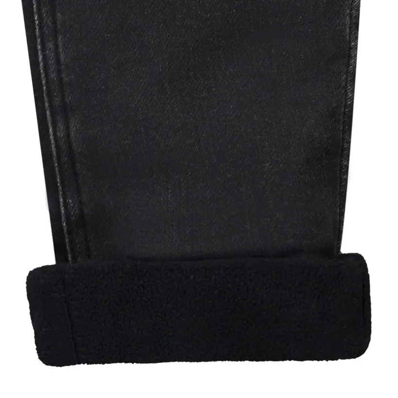 Jean uni doublé micropolaire pour bébé garçon