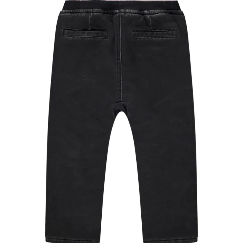 Jean uni doublé micropolaire pour bébé garçon