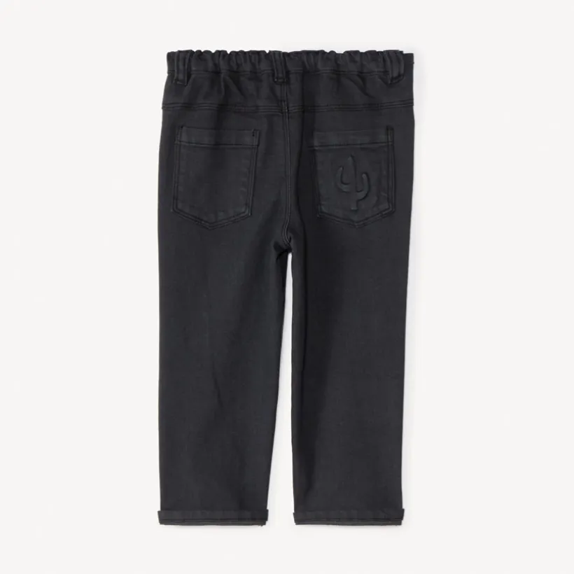 Jean uni à taille élastique pour bébé garçon