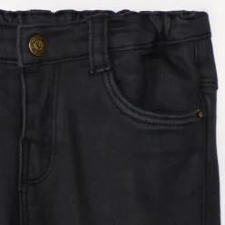 Jean uni à taille élastique pour bébé garçon