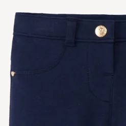 Jegging en molleton uni pour bébé fille