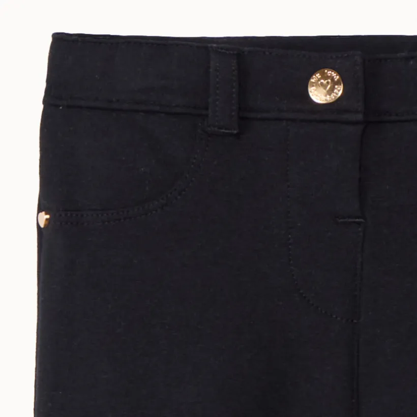 Jegging en molleton uni pour bébé fille