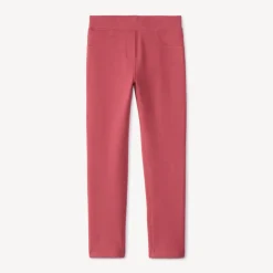 Jegging uni en molleton pour fille