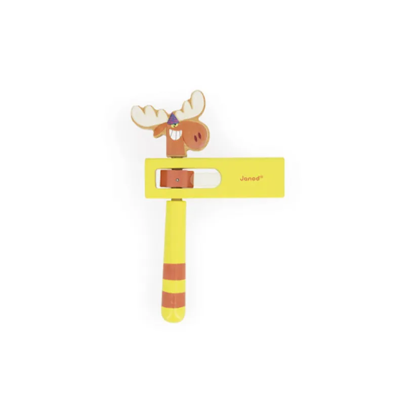 Jeu d'adresse ApplePop Crecelles élan et toucan (modèle aléatoire)