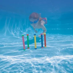 Jeu de 5 bâtons sous-marins colorés