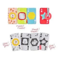 Jeu de cartes sensorielles Sophie la Girafe