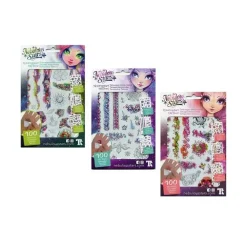 Jeu de maquillage avec tatouages temporaires Coralia (modèle aléatoire)