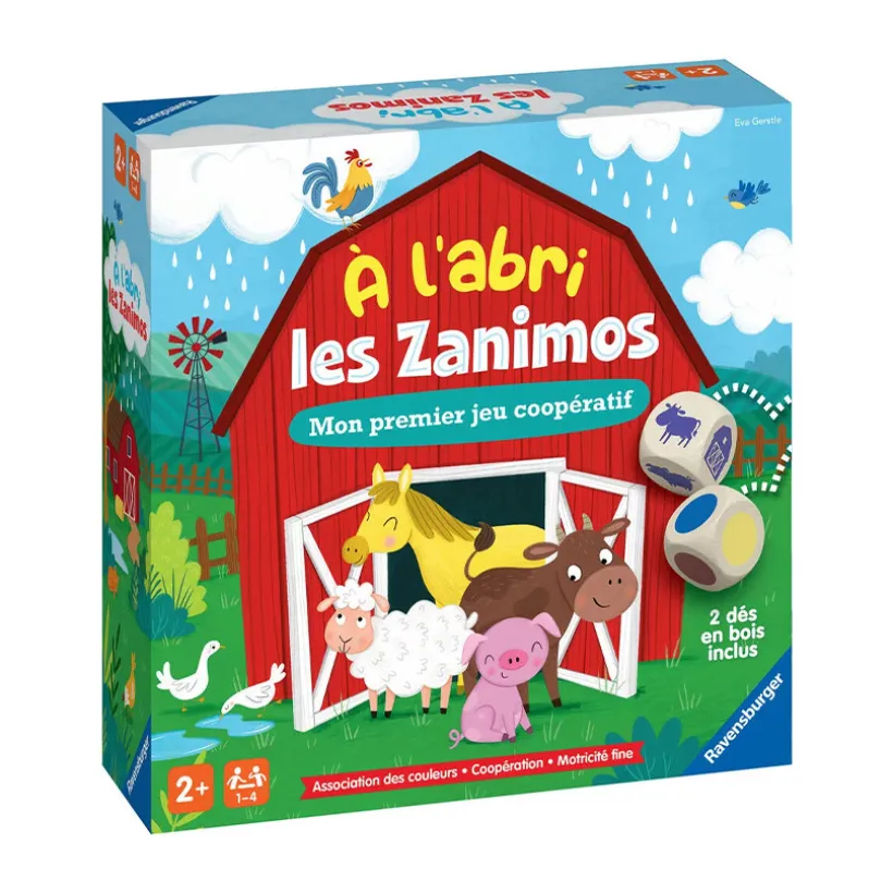 Jeu de société coopératif "A l'abri les Zanimaux"