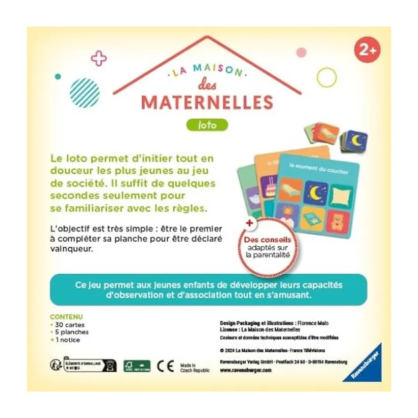 Jeu éducatif Loto de La Maison des Maternelles