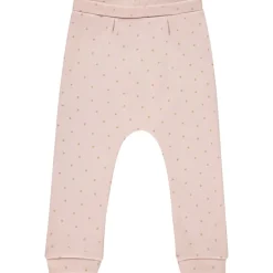 Jogging en jersey contrecollé sherpa à pois pailletés pour bébé fille