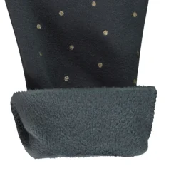 Jogging en jersey contrecollé sherpa à pois pailletés pour bébé fille