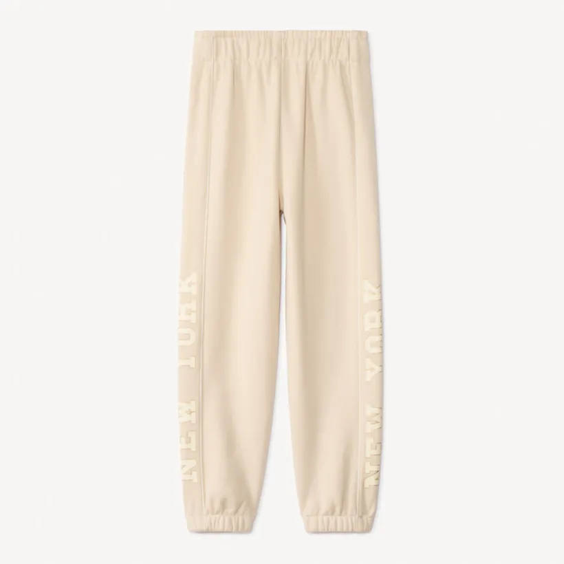 Jogging en molleton printé et pailleté pour fille