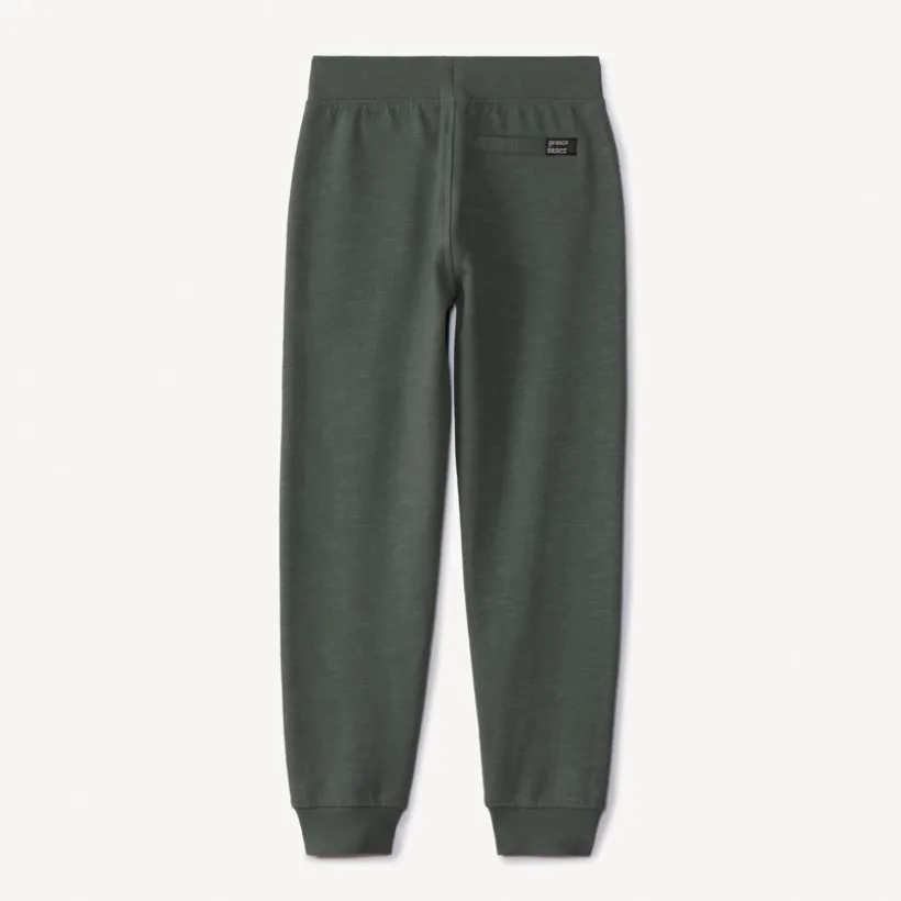 Jogging en molleton slub uni pour garçon