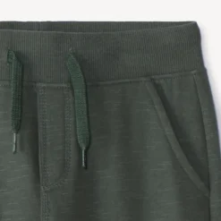 Jogging en molleton slub uni pour garçon