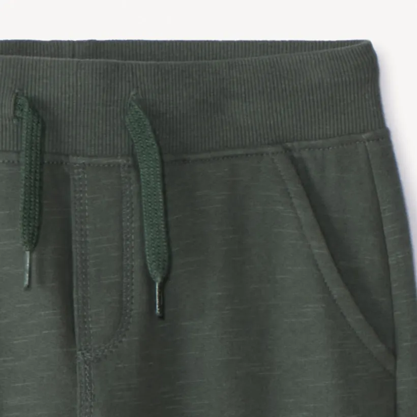 Jogging en molleton slub uni pour garçon