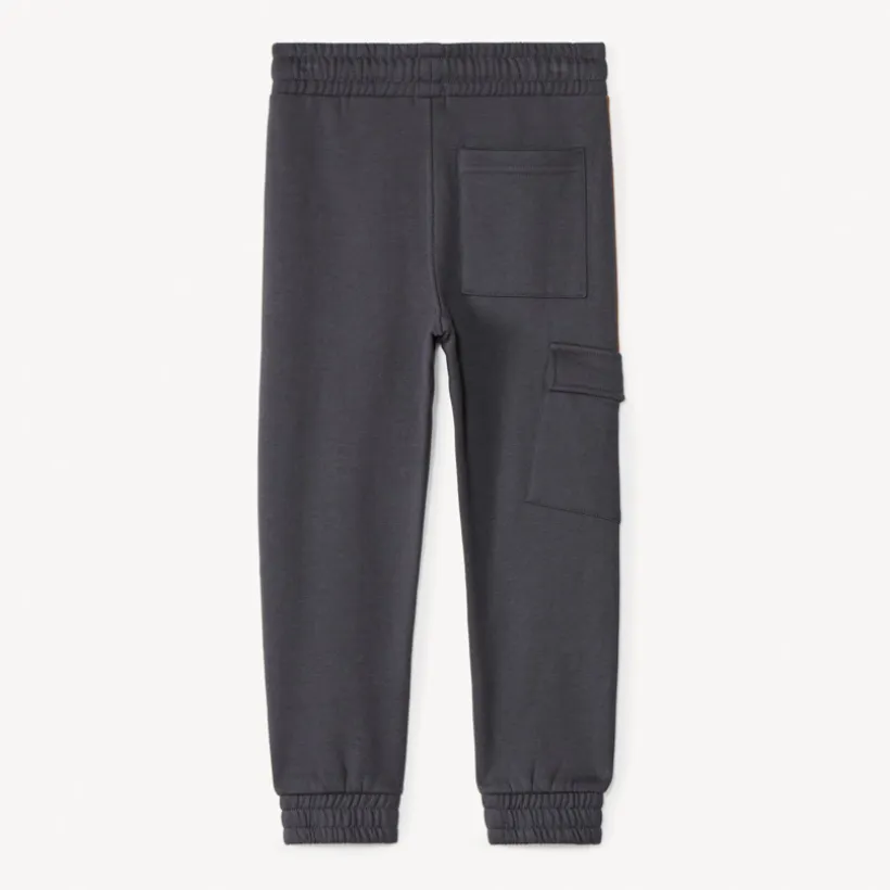 Jogging molleton bicolore à poches pour garçon