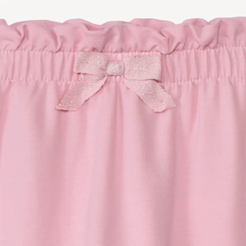 Jogging molleton à taille volantée pour bébé fille