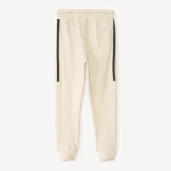 Jogging molleton uni à bandes pour garçon