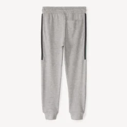 Jogging molleton uni à bandes pour garçon