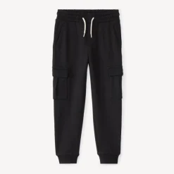 Jogging molleton uni à poche cargo pour garçon