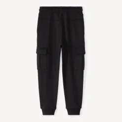Jogging molleton uni à poche cargo pour garçon