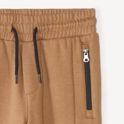 Jogging molleton uni à poches zippées pour garçon