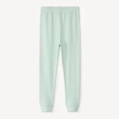Jogging molleton uni à print pour fille