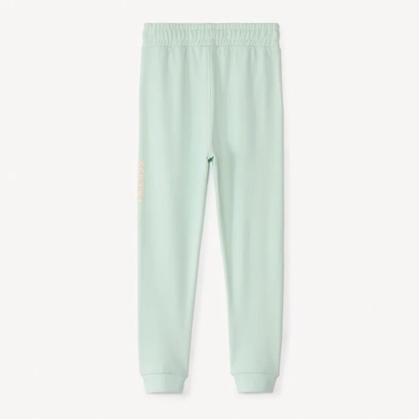 Jogging molleton uni à print pour fille