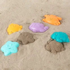 Jouet de bain 5 moules animaux et filet
