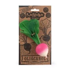 Jouet de dentition en caoutchouc Ramona le radis