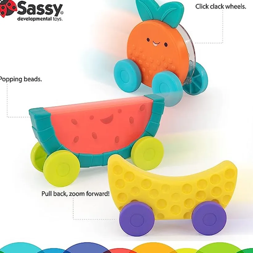 Jouet à empiler voiture de fruits