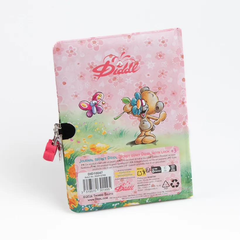 Journal intime avec cadenas Diddl et ses amis