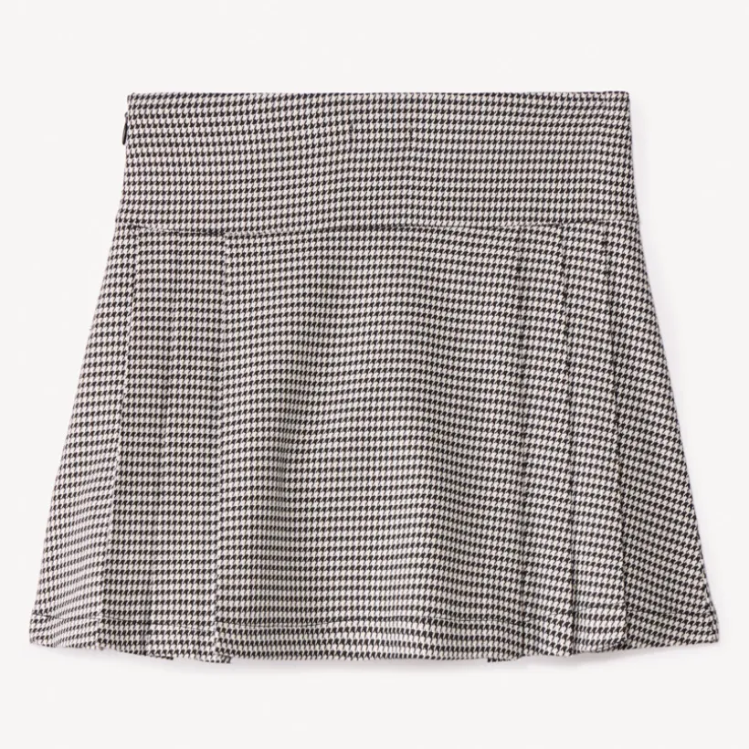 Jupe courte en pied de poule pour fille