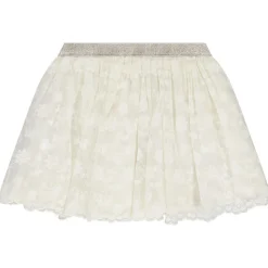 Jupe courte en tulle avec fleurs brodées pour bébé fille