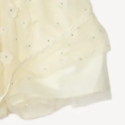 Jupe en tulle avec fleurs 3D pour fille