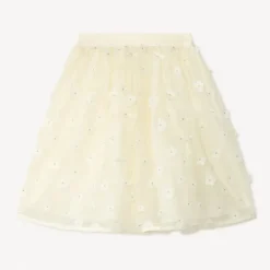 Jupe en tulle avec fleurs 3D pour fille